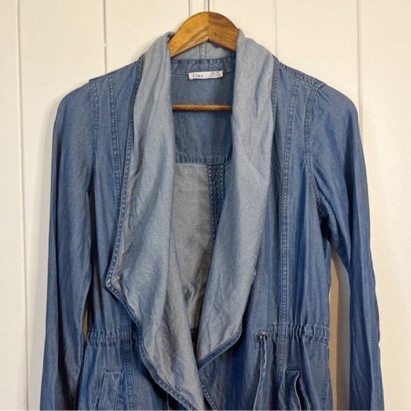 Dex Lightweight Blue Drawstring Jacket. Size XS. - Picture 6 of 9